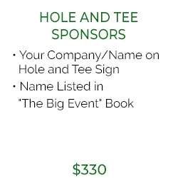 Hole and Tee Sponsors
